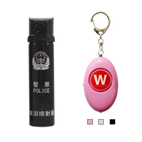 图片 水柱型防狼胡椒喷雾，警察设计 (110毫升) + 个人警报器